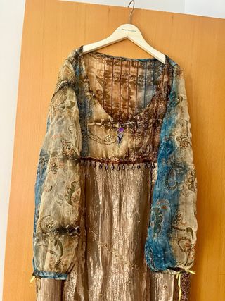 traje princesa medieval mujer Feira franca