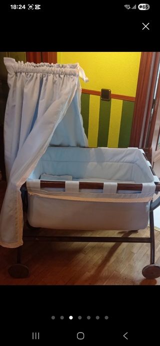 Moisés madera bebé