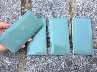 Azulejos metro Jade Brillo 7,5x15 cms.