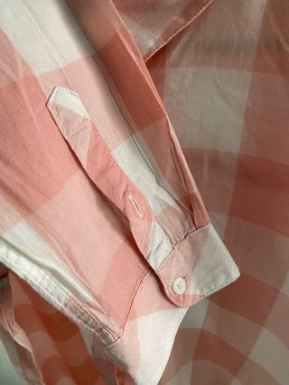 Blusa cuadros rosa HM