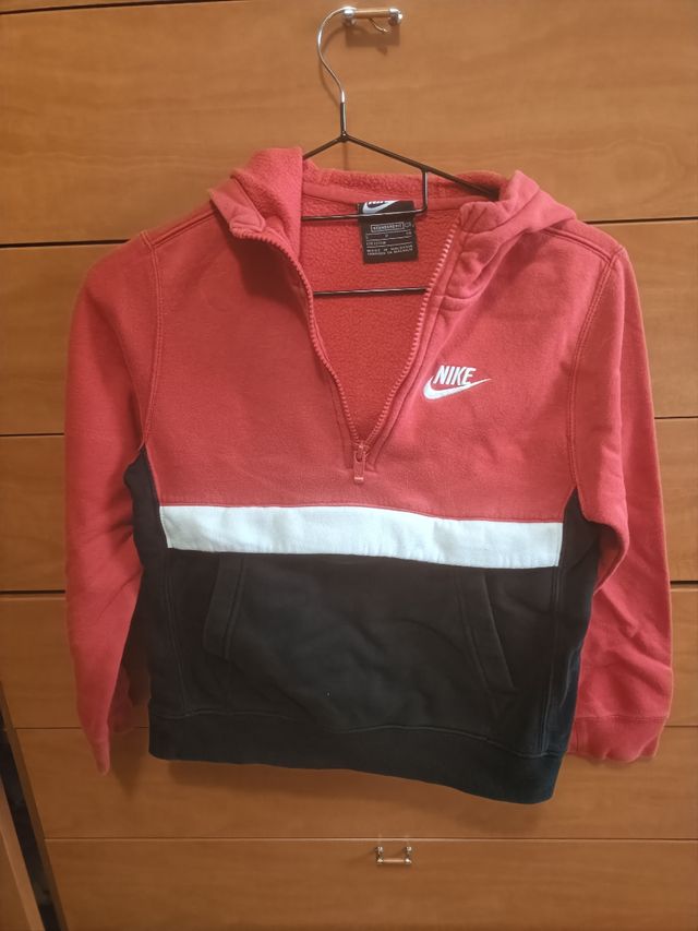 Sudadera Nike niño | roja-negra