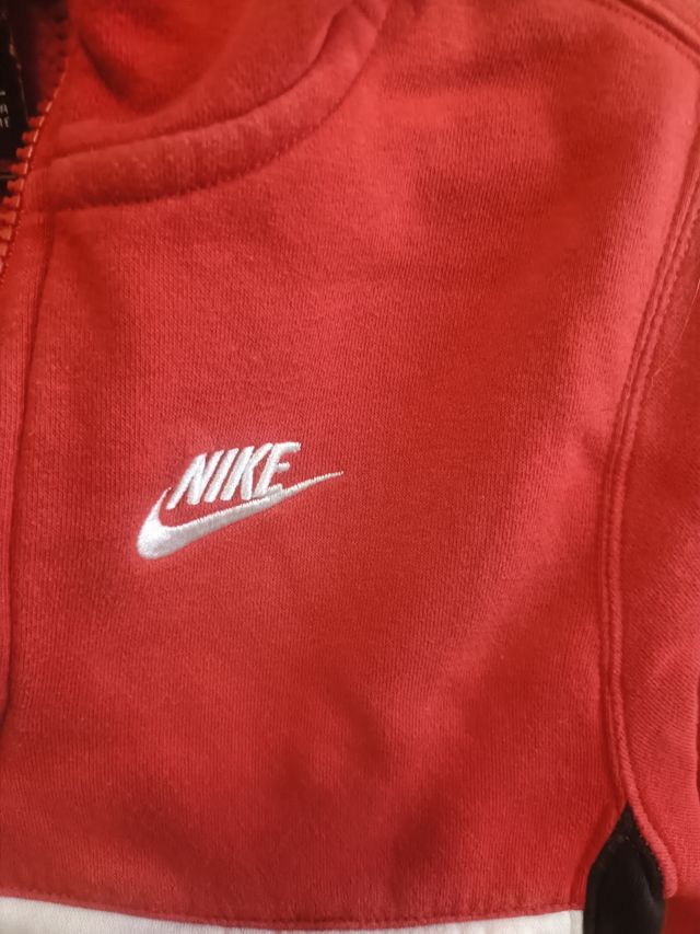 Sudadera Nike niño | roja-negra
