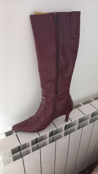 Botas altas rojas mujer -talla 38