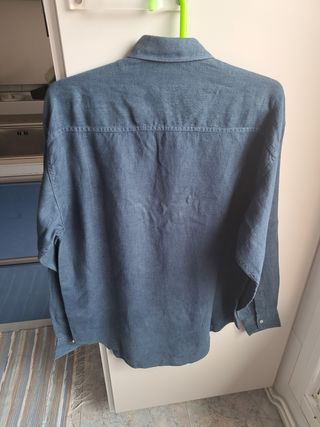 Camisa Replay lino azul - Talla L