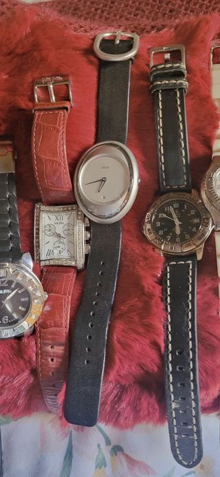 lote 8 Relojes Pulsera Mujer diferentes marcas