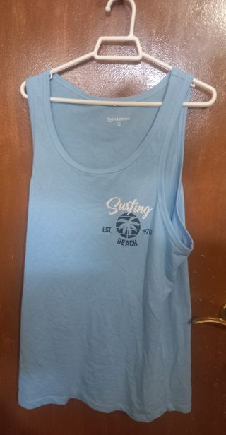 Camiseta tirantes Inextenso M azul
