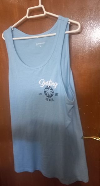 Camiseta tirantes Inextenso M azul