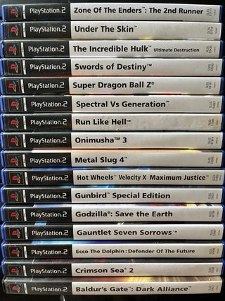 Juegos PS2 20€/unidad