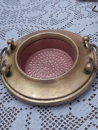 Braciere vintage anni '60 ottone