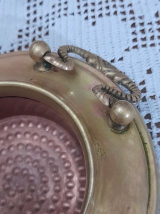 Braciere vintage anni '60 ottone