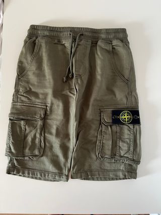 Stone Island Pantalones Cortos - Verde Oliva