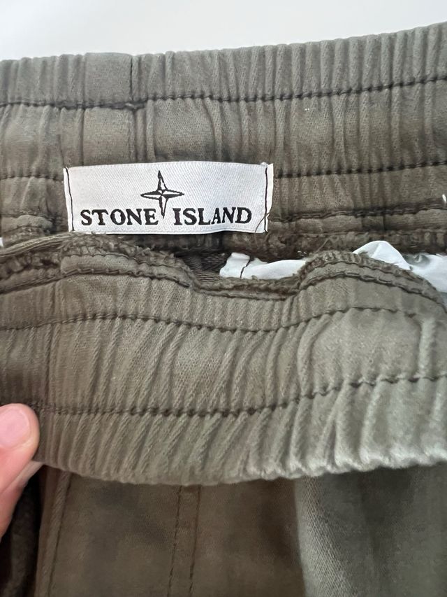 Stone Island Pantalones Cortos - Verde Oliva