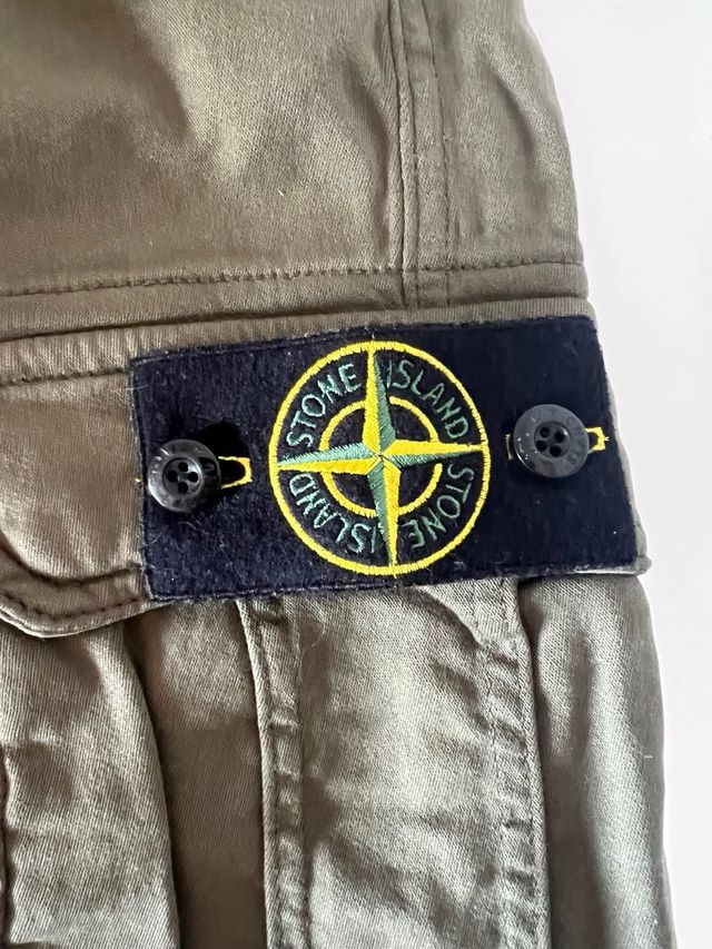Stone Island Pantalones Cortos - Verde Oliva