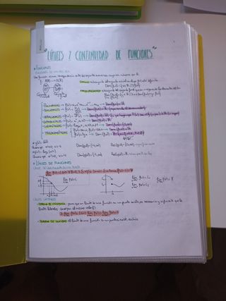 Apuntes matemáticas 2⁰ bachillerato 