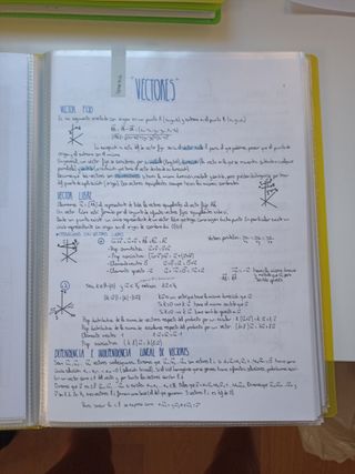 Apuntes matemáticas 2⁰ bachillerato 