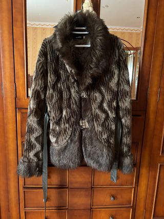 Chaqueta pelo marrón - talla L