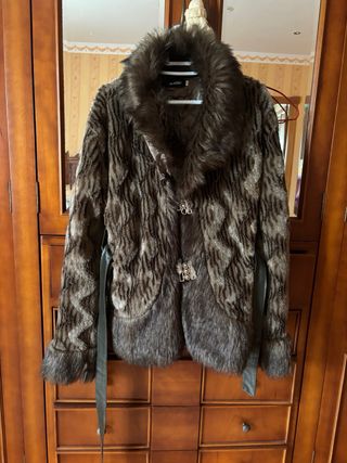 Chaqueta pelo marrón - talla L