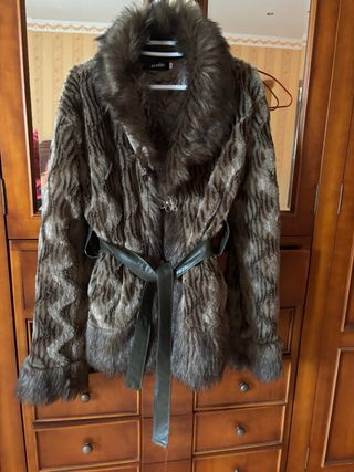 Chaqueta pelo marrón - talla L