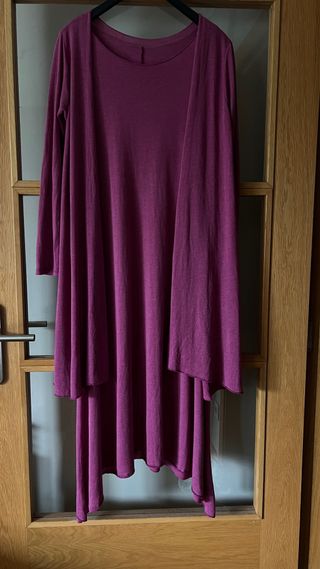 Vestido largo buganvila, conjunto 2 piezas “Luana”