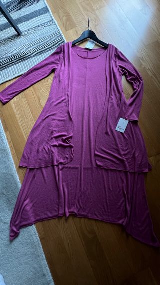 Vestido largo buganvila, conjunto 2 piezas “Luana”