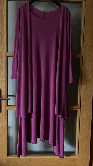 Vestido largo buganvila, conjunto 2 piezas “Luana”