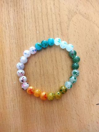Pulsera cristal multicolor