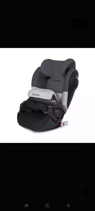 Cybex Silver Pallas M-Fix Gris