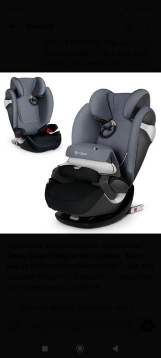 Cybex Silver Pallas M-Fix Gris