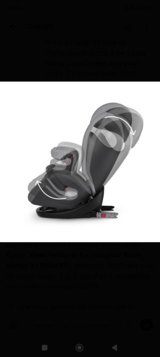 Cybex Silver Pallas M-Fix Gris
