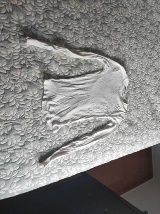 Camiseta blanca manga larga talla S