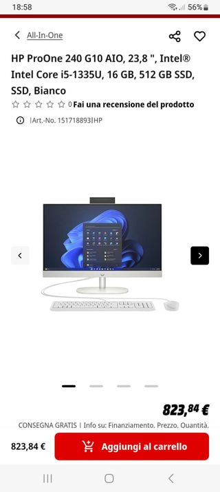 HP ProOne 240 G10 i5 13th AIO