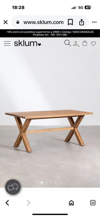 Mesa terraza Sklum - Madera