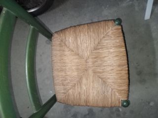 Silla madera y mimbre 