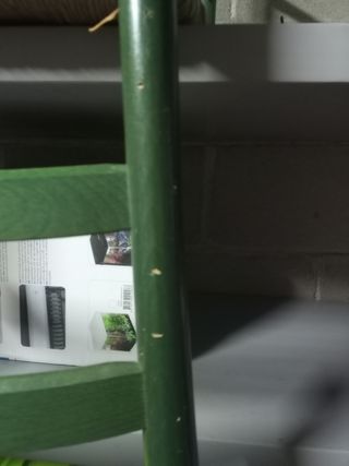 Silla madera y mimbre 