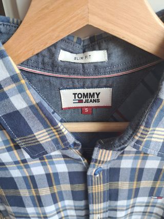 Camisa Tommy Jeans cuadros S 100% algodón