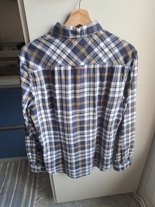 Camisa Tommy Jeans cuadros S 100% algodón