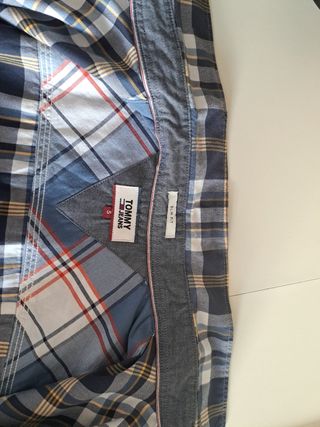 Camisa Tommy Jeans cuadros S 100% algodón