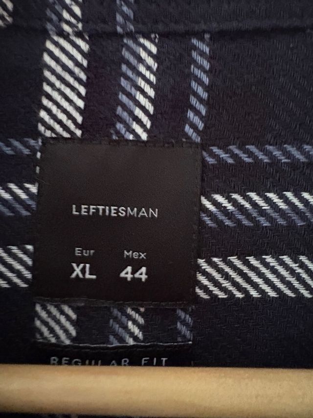 Sobrecamisa cuadros XL - Azul y blanco