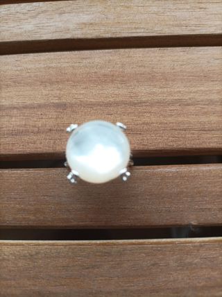 Anillo Tous plata blanco