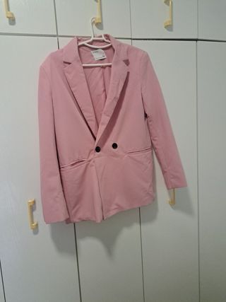 Blazer rosa Bershka talla XS