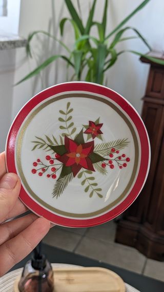 4 Tazze Caffè Natale Porcellana
