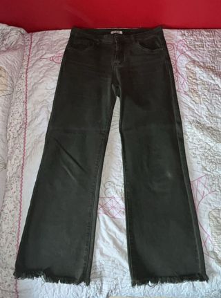 Pantalón Vaquero Verde Oscuro