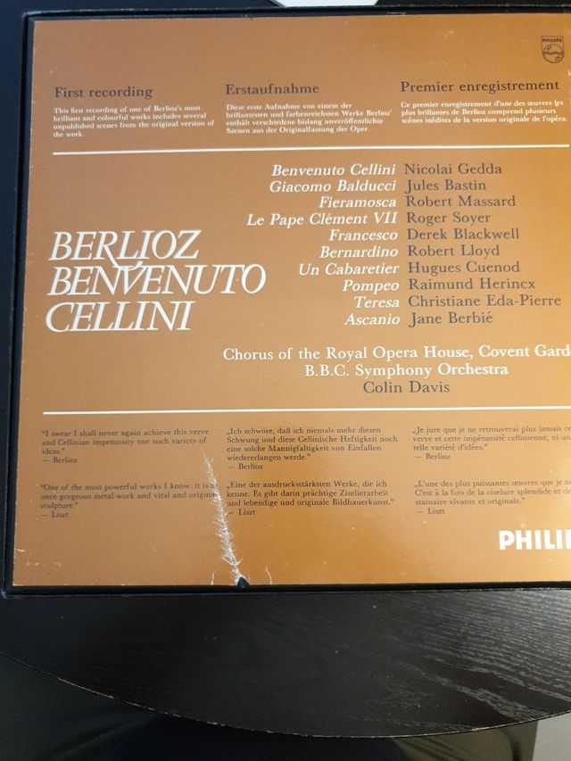 Triple vinilo Berlioz Cellini - Vinilo Clásico