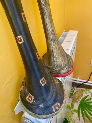 2 Geishas Decorativas - Pintadas a Mano