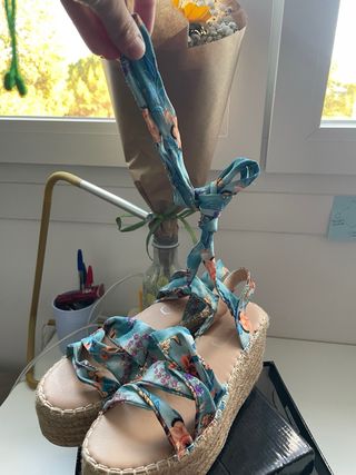 Sandalias plataforma multicolor