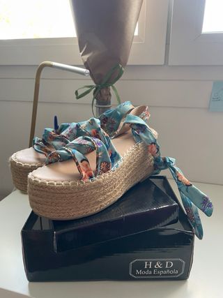 Sandalias plataforma multicolor