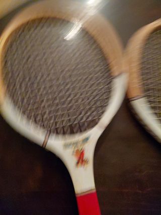 2 Raquetas Tenis Madera Vintage