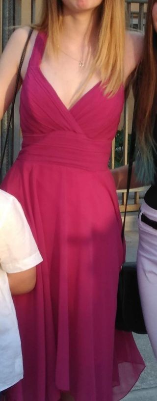 Vestido fucsia evento/graduación