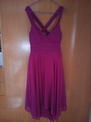 Vestido fucsia evento/graduación