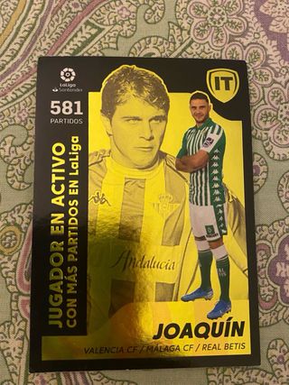 Cromo Joaquín - 581 Partidos LaLiga